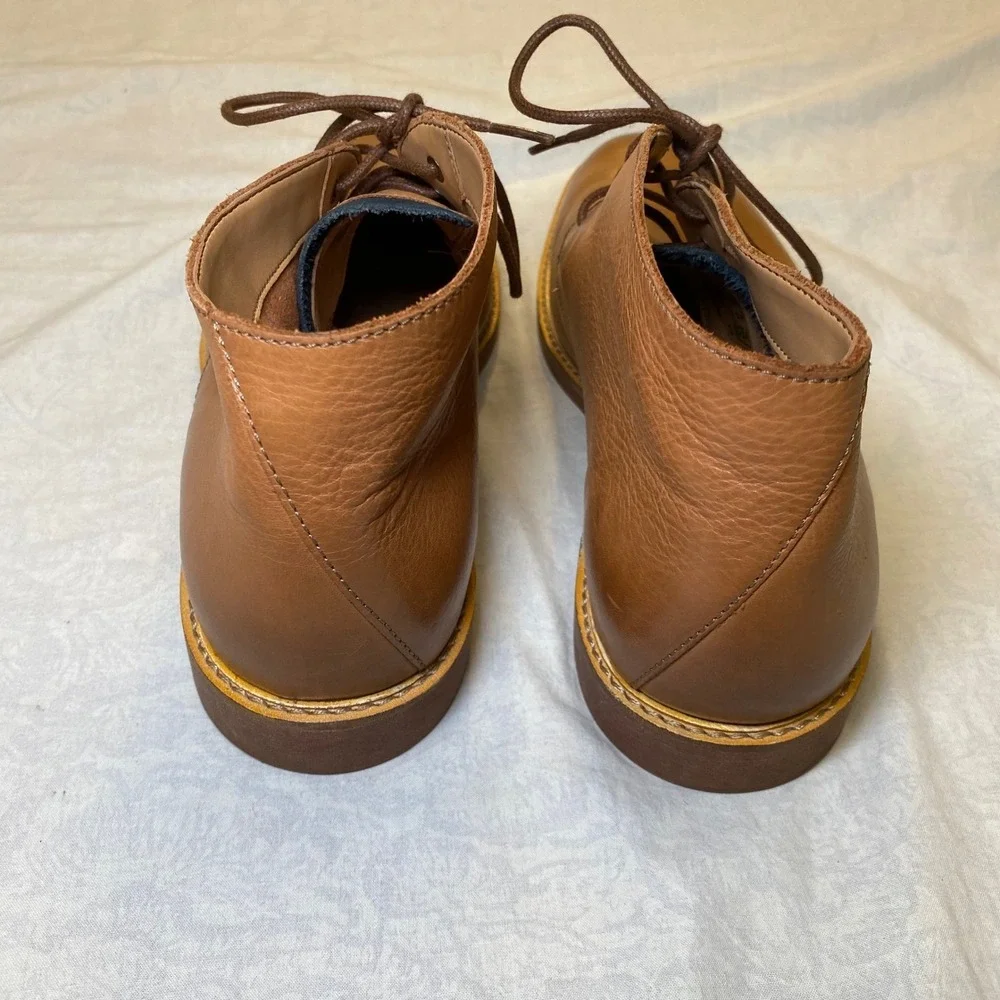 Clarks Mens 10.5 M Brown Leather Chukka Desert Boots Lace‎ Up Casual Shoes